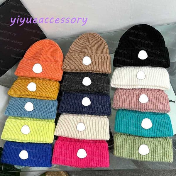 designer beanie hat classic wool hat tricolor striped skull cap bonnet women men Thick Wool Embroidery Hat autumn and winter warm hat mutze High quality hats