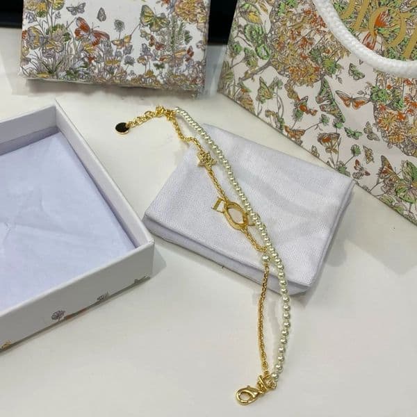 Pearl Diamond Starry Double-layer Chain Designer bracelet for Women Fashion Luxury Charm bracelet pentagram designer Jewelry Gift Lady Wristband Q260509