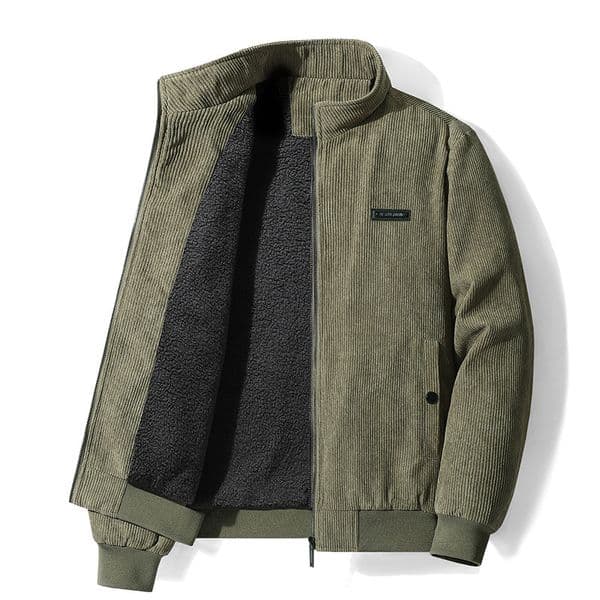 Men's Jacket Designer Trench Coat Corduroy Winter New Style Plush Lined Thickened Fashion Stand Collar Shearling Casual Men's Trendy Winter Clothing EU Size: M-5XL