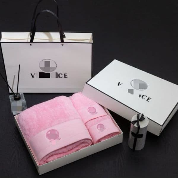 Brand Designer Bath Sets Three Pieces Letter Embroidery Shower Towel Set Quick Drying Cotton Baby Blush Face Towel Luxury 12545