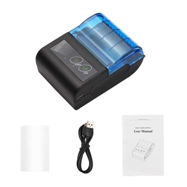 New Portable Mini Thermal Printer 2 Inch Wireless USB Receipt Bill Ticket Printer with 58mm Print Paper For IOS Android Windows H251127