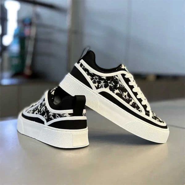 Casual Shoes Trendy Mens Shoes Summer New Print Fabric Shoes Breathable Low Top Shoes Board Shoes Versatile Casual Shoes Soft Soled Comfortable Shoes Y2504243UI0