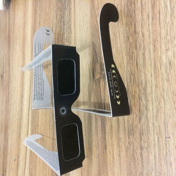 Disposable Paper Card 3D Glasses Light Separation Total Solar Eclipse Fireworks Line Circular Polarized Red Green Decoding