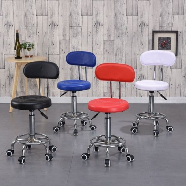 Hair and nail salon chair, barber chair, adjustable swivel stool, round stool, professional salon stool, beauty stool with casters