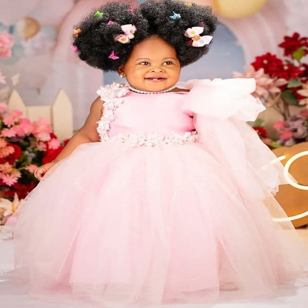 2026 Light Pink Ball Gown Flower Girl Dresses Flowers Tulle Crew Elegant Little Girl Christmas Peageant Birthday Christening Tutu Dress Gowns ZJ422