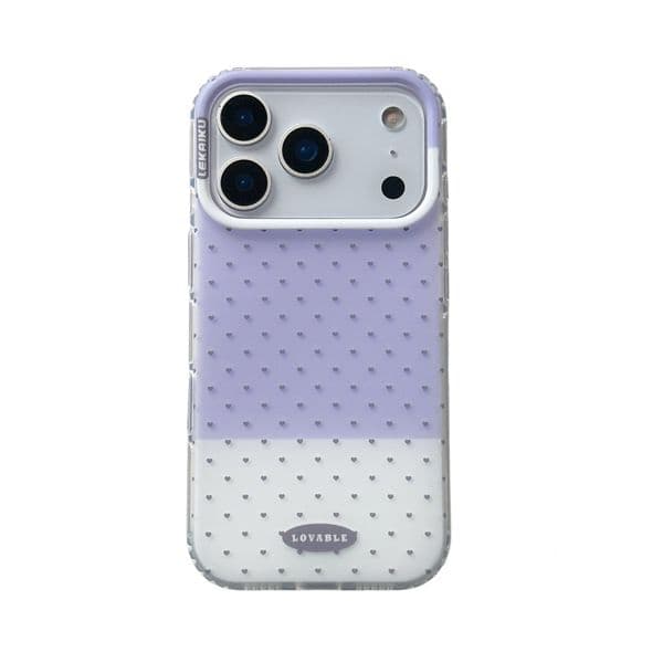 Dopamine Heart Polka Dot iPhone 17 Pro Max Phone Case Compatible Style with Simple Apple 16 Pro 15 Hard