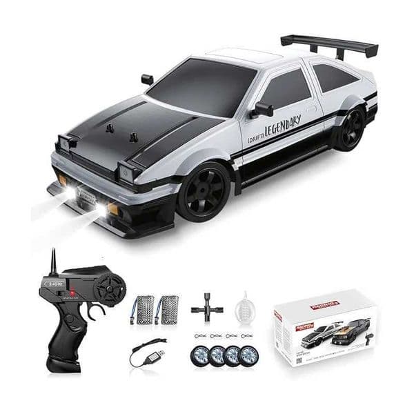 AE86 1 16 Racing Drift CAR with Remote Control Toys RC Car Drift High-Speed Race Spray 4WD 24G Electric Sports Vehicle Gifts Y251127