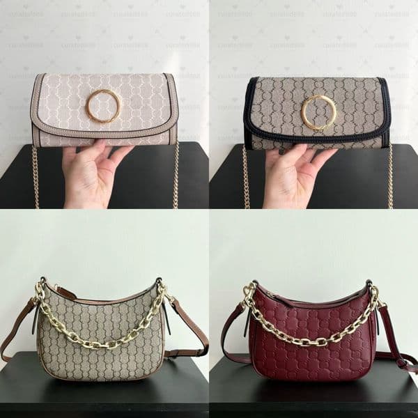 Fashion Designer Shoulder Bag - Women's Handbag - Chain Strap Design - Soft Leather - Lightweight Design
