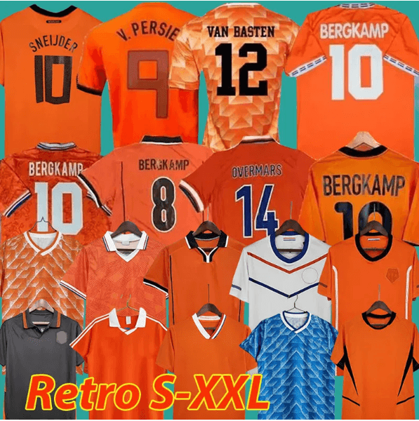 1988 Retro Soccer Jerseys Van Basten 1997 1998 1994 BERGKAMP 96 97 98 Gullit Rijkaard DAVIDS football shirt kids kit Seedorf Kluivert CRUYFF Sneijder Netherlands 888