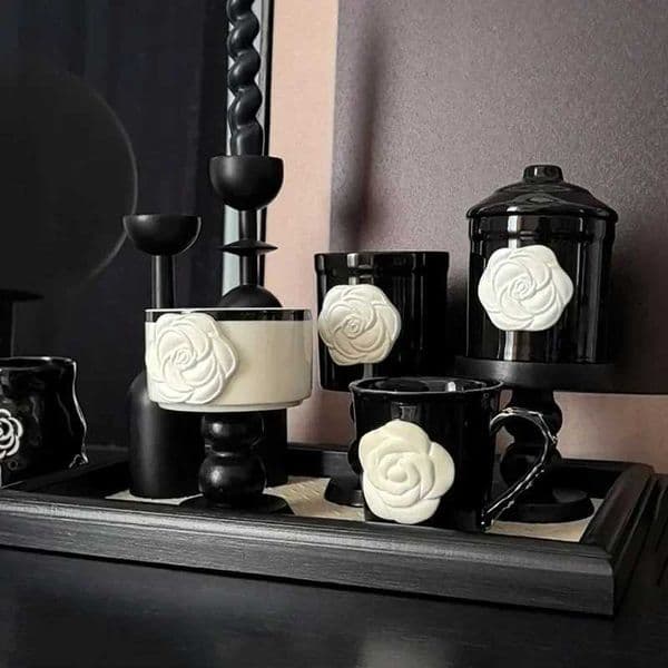 2026 Luxery Livetai Camelli Coffee Household Ceramic Mugs Cups And Saucers Copas Acero Inoxidable Chicaras Para Caf Conjunto C251127 Free Shipping
