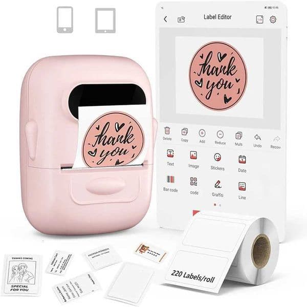 Marklife Portable Printer B1 B21 P50 Thermal Printer Wireless Self-Adhesive Printer Tag Pr hine for Off School Kitchen H251127