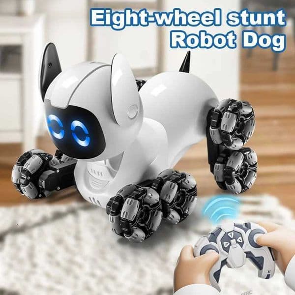 Y9 8WD RC Robot Dog Car Toy 24G Radio Remote Control Cars Touch-sense Music Stunt Drift Vehicle Electric Toy for Boys Kids Gift Y251127