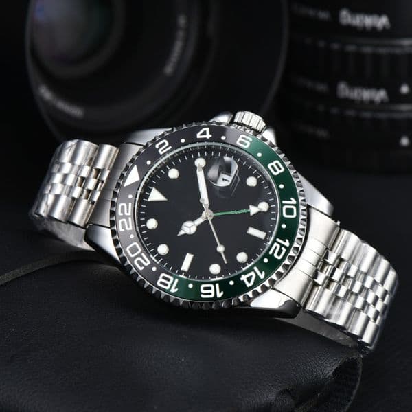 ROL Men women watches quartz GMTity MASTERity High quality luxury PERPETUAL DATE ceramic watch classic style stainless steel luminous sapphire wristwatch #79