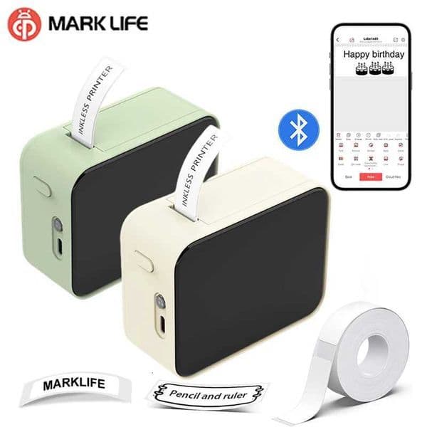 Marklife P15 Thermal Label Printer Wireless Label Maker Similar As Niimbot D11 D110 Mini Printer Adhesive Sticker H251127