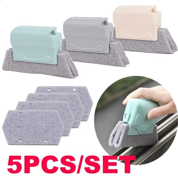 5 slotted cleaning cloths kitchen brush tool 250425