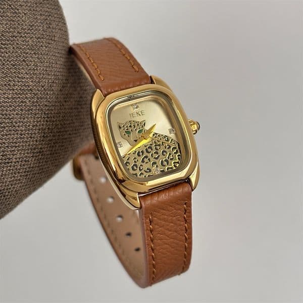 Wholesale Niche Design Vintage Leopard Print Strap Watch - Women's Exclusive Quartz Timepiece with Minimalist Luxury & Refined Aesthetics