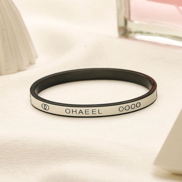 New Style Bracelets Women's Crystal Bangle Jewelry 18K Gold Plated Stainless Steel Bracelet Womens Wedding Gifts Accessories High Quality Jewelry