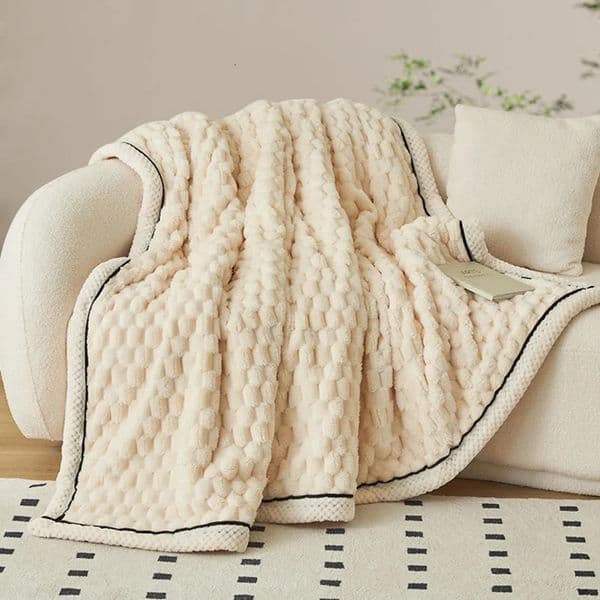 Nordic Double-Layer Thick Coral Fleece Blanket Keep Warm and Super Soft Sofa Nap Cover Queen King Quilt with Velvet for Winter 251126BJ