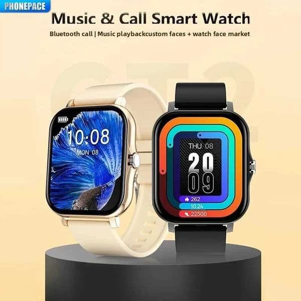 PHONEPACE Smart Watch Call Function Fitness And Heart Rate Tracker Weather Alarms for Outdoor Sports ActivitiesW251128