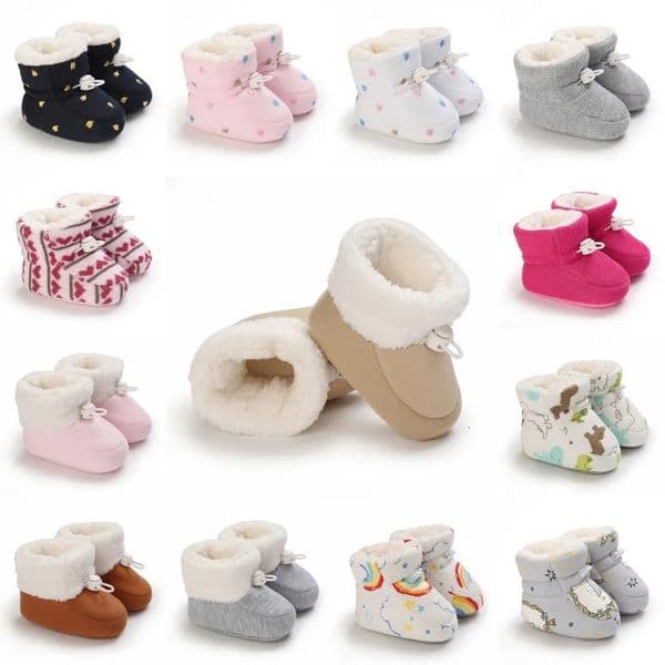 Winter Baby Shoes Boys Girls Cotton Soft Sole Snow Booties Thick Warm born Toddler Boots Frist Walking 251128