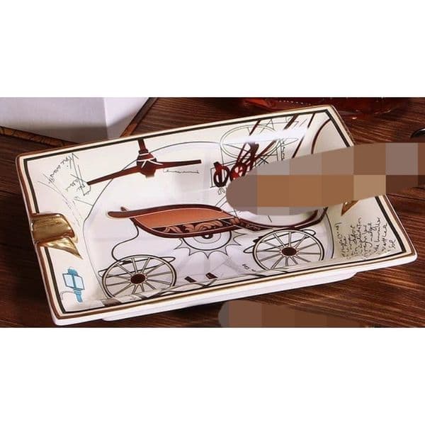 Cigar ashtray ceramic home living room high-end luxury cigar special ashtray