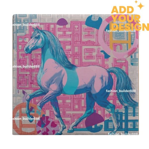 Custom H Pad core material Horse Pattern Luxury Foam Seat Cushion Chair Pad Office Chair Cushion for Enhanced Comfort Posture Support Ideal for Office Cushion H40