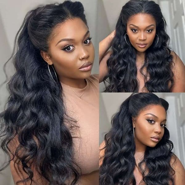 26" Long Body Wave Lace - 180 Density Pre-Pulled Hair, No Glue Needed, Look For Daily Use & Special Occasions, Unisex Adult Versatile Hairpiece, Natural