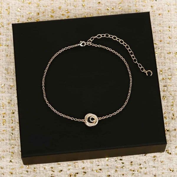 Luxury quality charm pendant necklace with special design in 18k gold plated have stamp box round style PS6674A
