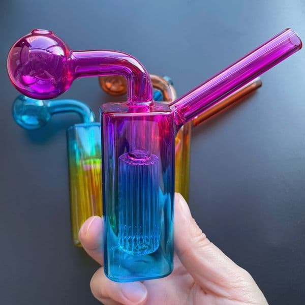 New Glass Oil Burner Bubblers Pipes Bowl Straight Hand Pipe Smoking Water Accessories For Water Hookah Bong