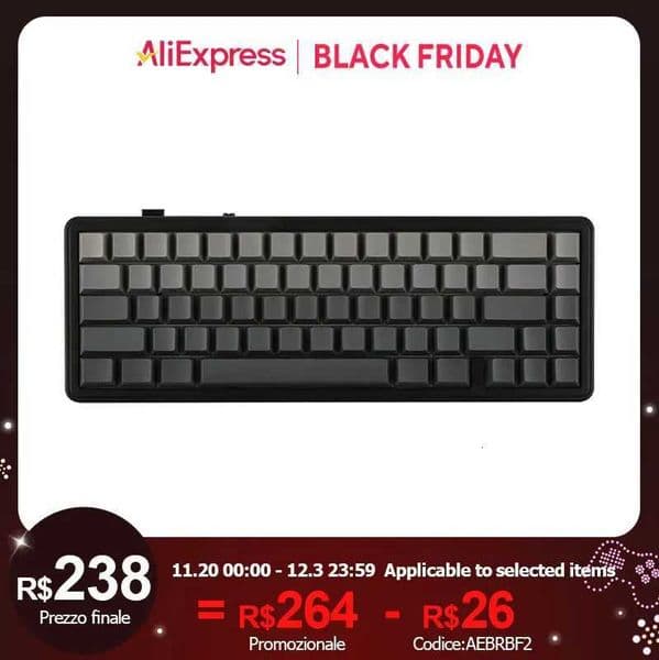 AULA F65 65 Layout Hot-Swap Gasket-mounted Wireless Mechanical Keyboard Macro Software RGB Mini Gaming Keyboard for Mac/WinM251128