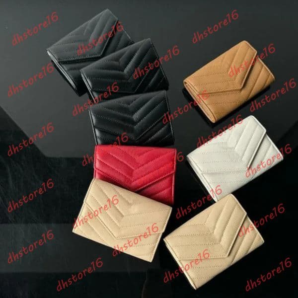 Black Designer Flap Women Mens Designers Women Wallet Men Card Holders Purse Zippy Keychain Wallets Letters Purses Portafoglio Uomo Donna