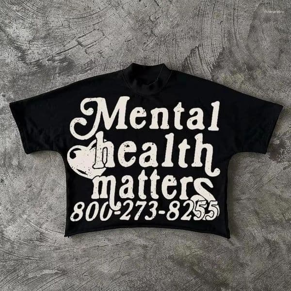 Men's T Shirts Men's Tees Polos Matters Graphics Cotton Cropped T-Shirts Short Sleeves Vintage Tshirt Streetwear Women Top sMen's Clothing