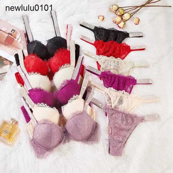 Rhie Womens Push Up Bra and Panty Set - Lace Design - 2-Piece Lingerie for Summer 2025 - Comfortable Fit L251129RX74 L251216WWZ4