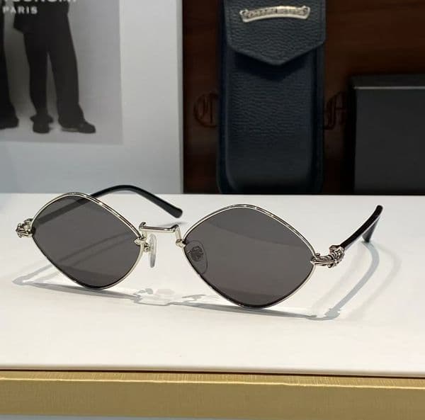 Top Chrome glasses Luxury personality DIAMOND DOG High quality polygonal fashion with sunglasses box