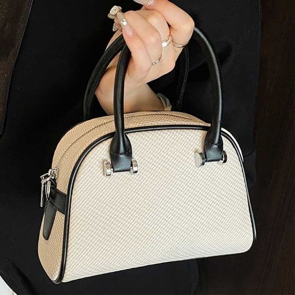 Designer Texture Wen Handle Tote Bags Ctrast Color Pah Pu Handbags Large Capacity Fem Leisure Versatile Crossbody Box Pack Y251127