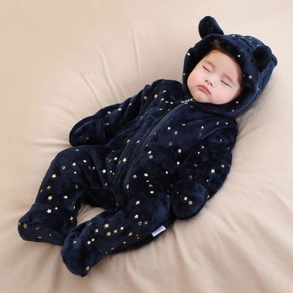 born Baby Flannel Rompers Soft Warm Autumn Winter Bodysuit for Boys Girls Cartoon Print Jumpsuit 019M Clothes 251128