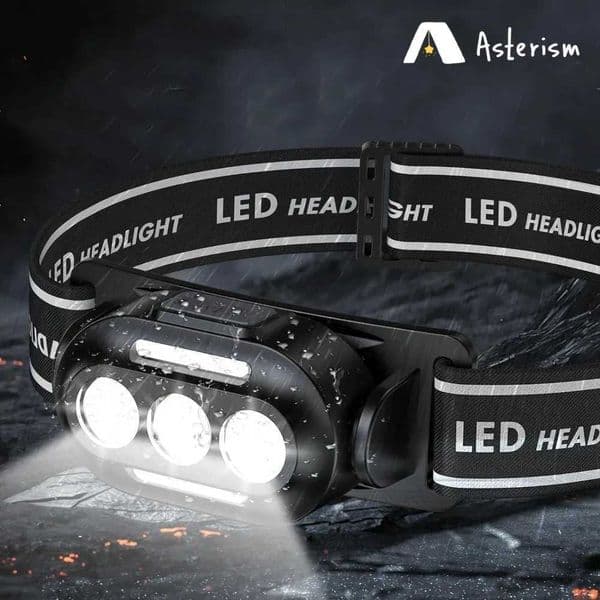 Ultra Bright Usb Rechargeable Headlamp Led Head Flashlight With White Red Blue Head Lamp IPX4 Waterproof Headlight Head LightW251128