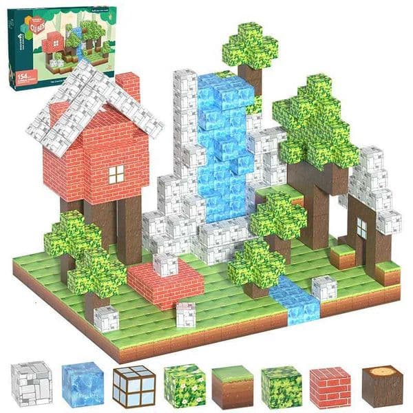 48/85/104/154PCS magnetic building block toys DIY magnetic block toys let children learn to build space easy to assemble Y251128