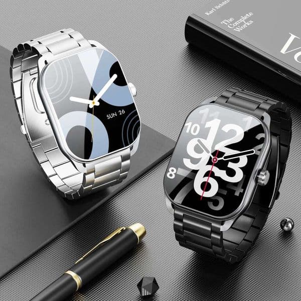 Karchilor 2024 Smart Watches For Men 2.01-inch curved screen Bluetooth call IP68 sports and fiess waterproof smartwatch