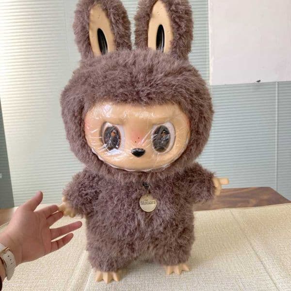 LargeSize58CmZimomoIFoundUEnamelFigureOriginalPlushineAnimeCollectionLabubuModelDollToysNewYearsforchildren