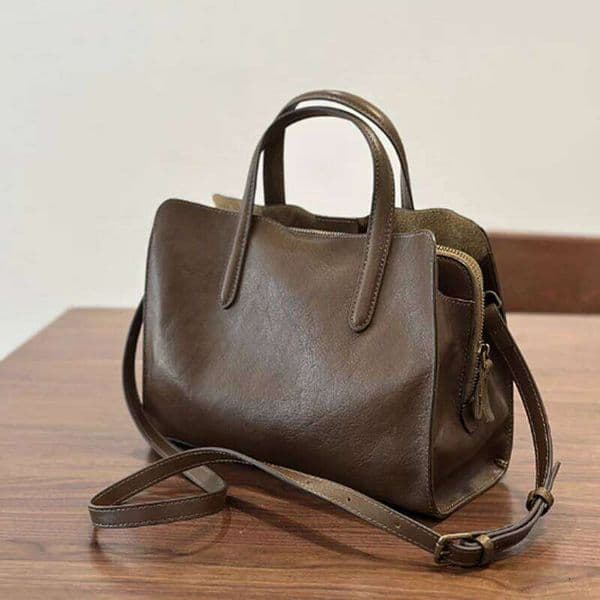Designer Luxury Spring New Portable Top Layer Cowhide Women S Casual Tote Small Leather Single Shoulder Crossbody Bag
