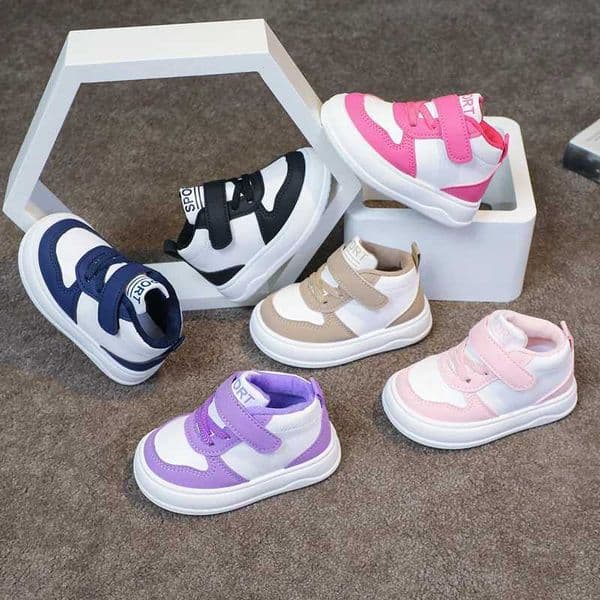 Fashion Kids Sneakers Spring Autumn High Top Breathable Casual Shoes Girls Non-slip Board Shoes Boys Outdoors Basketball ShoesT251128