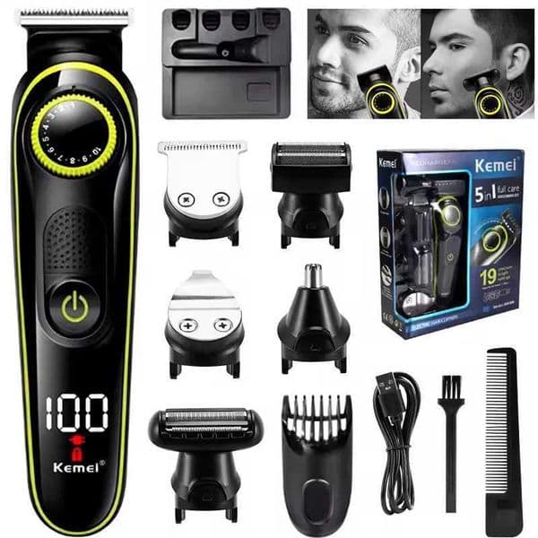 Kemei Electric Hair Clipper Multifunctional Mens Trimmer Electric Shaver Mens Razor Nose Trimmer KM-696 Hair Clipper X251128