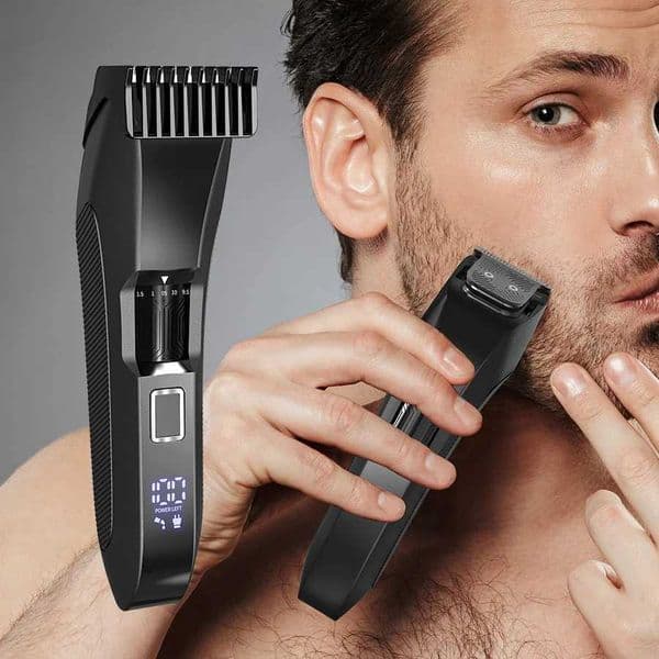 The Beard Mens Beard Trimmer - 20 Length Adjustable Cordless Clipper for Facial Body Manscaping X251128