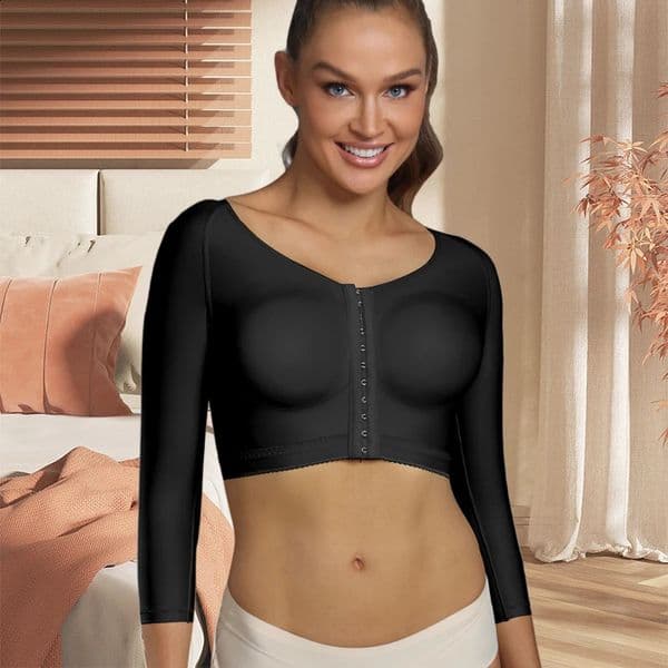 Firm Shaper Bra Womens Breast Enhancement Op Surgery Long Sleeve Upper Arm Weight Loss Top Faja 250428