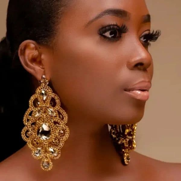 Stonefans Exaggerated Colorful Rhinestone Drop Earrings Wedding Bridal Jewelry Women Party Crystal Oversize Long Dangle Earrings 251126
