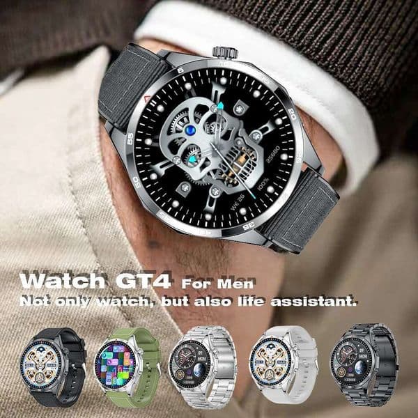 Smart Watch For Men Bluetooth Call Watches Waterproof 1.53 AMOLED Screen IP67 Heart Rate Monitoring Smartwatch for Android/IOS