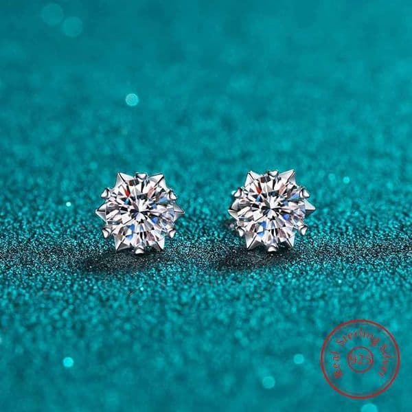 925 Sterling Silver New High-quality Fashion Crystal Jewelry Stud Earrings For Woman XY0291T251129