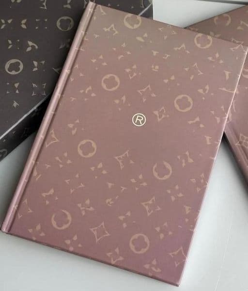 wholesale 2026 Vintage notebook L letter printed pattern notebook Ballpoint pen set luxury notepad Christmas Thanksgiving Teachers Day creative gift no L260515