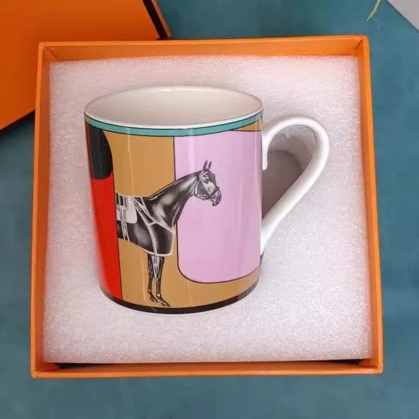Creative Striped Bones Chinese Family Coffee Milk Plate Afternoon Tea Cup Dish, Box Gift 123